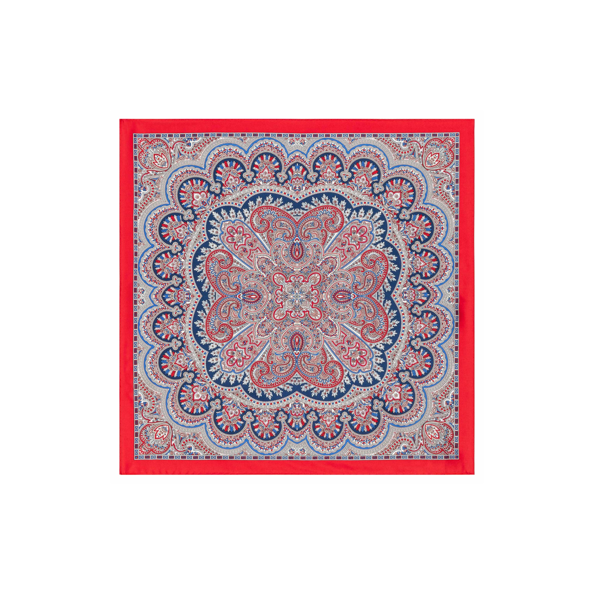Foulard 'YOUNG PAISLEY NICKY' di Roeckl in lilla: frontale
