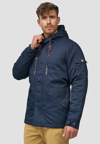 INDICODE JEANS Winter Jacket 'Elmhurts' in Blue