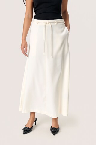 SOAKED IN LUXURY Rok 'SLMalika' in Wit: voorkant