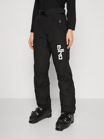 elho Tapered Outdoor trousers 'ENGADIN 89' in Black: front
