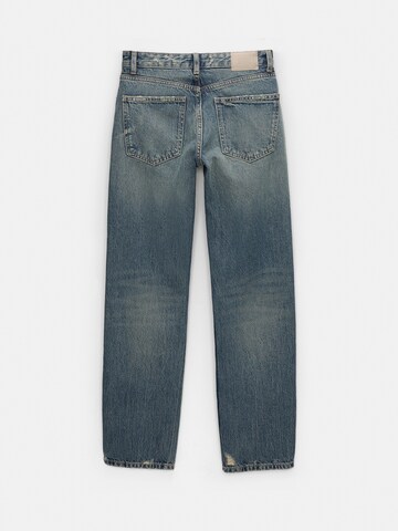 Pull&Bear Loosefit Jeans i blå