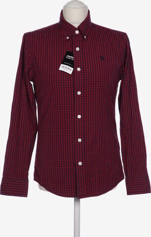 Abercrombie & Fitch Button Up Shirt in S in Red: front