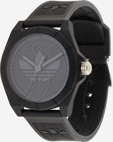 juoda ADIDAS ORIGINALS Analoginis (įprasto dizaino) laikrodis 'PROJECT FOUR': priekis