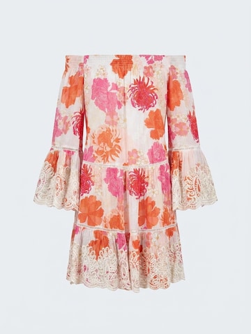 Miss June Jurk 'Robe Courte Positano' in Roze: voorkant