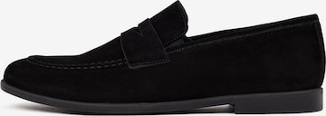 Slipper di Derimod in nero: frontale