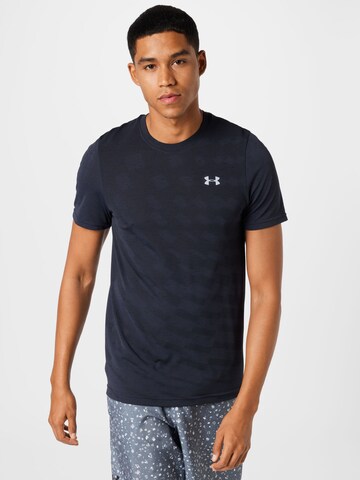 UNDER ARMOUR - Camiseta funcional 'Radial' en negro: frente