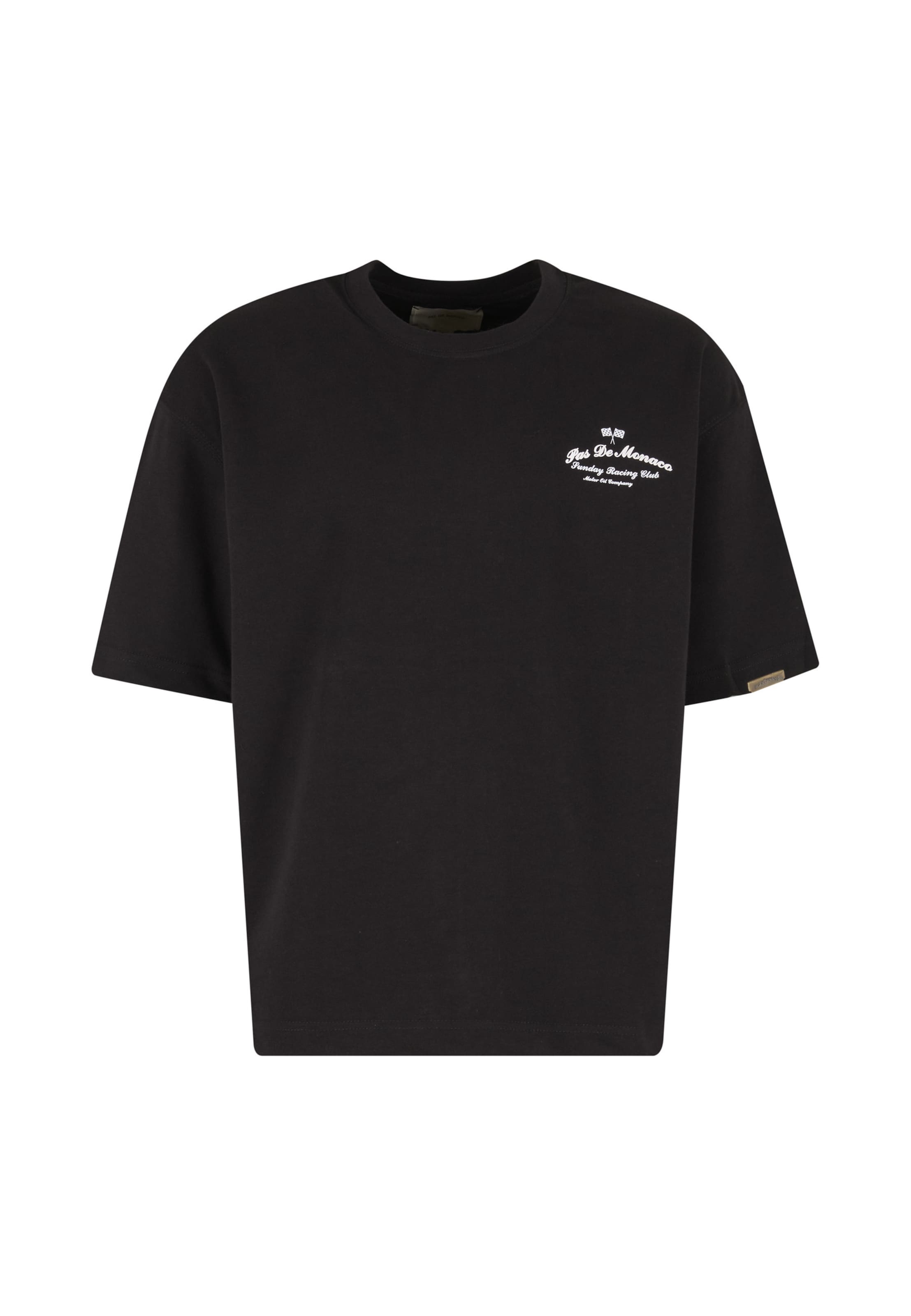 T-Shirt Pas De Monaco en noir : devant