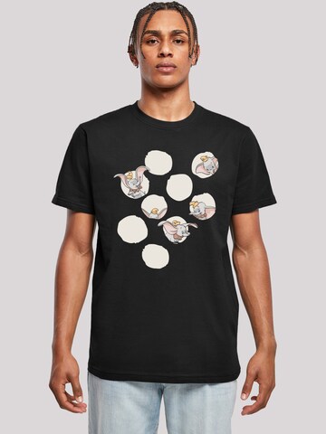 T-Shirt 'Disney Dumbo Peekaboo' F4NT4STIC en noir : devant