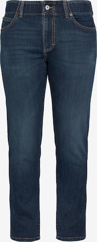Coupe slim Jean Schott NYC en bleu : devant
