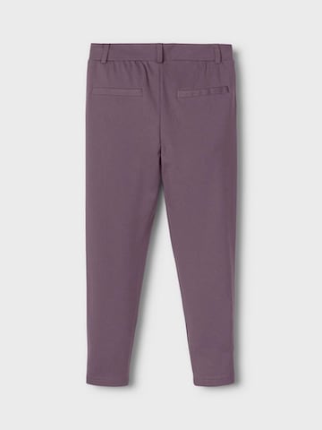 Coupe slim Pantalon 'Nitida' NAME IT en violet