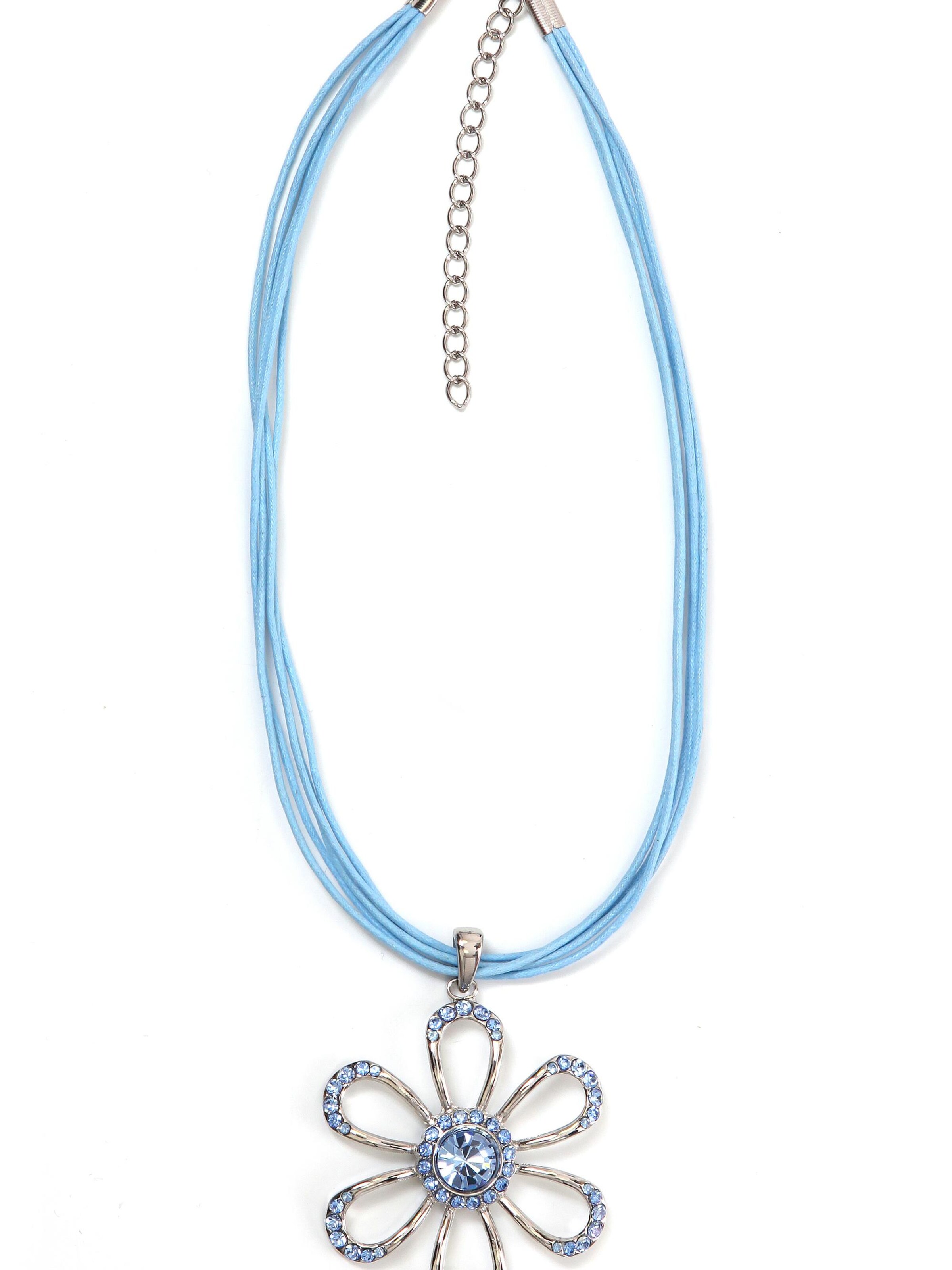 COLLEZIONE ALESSANDRO Necklace 'Beth' in Blue: front
