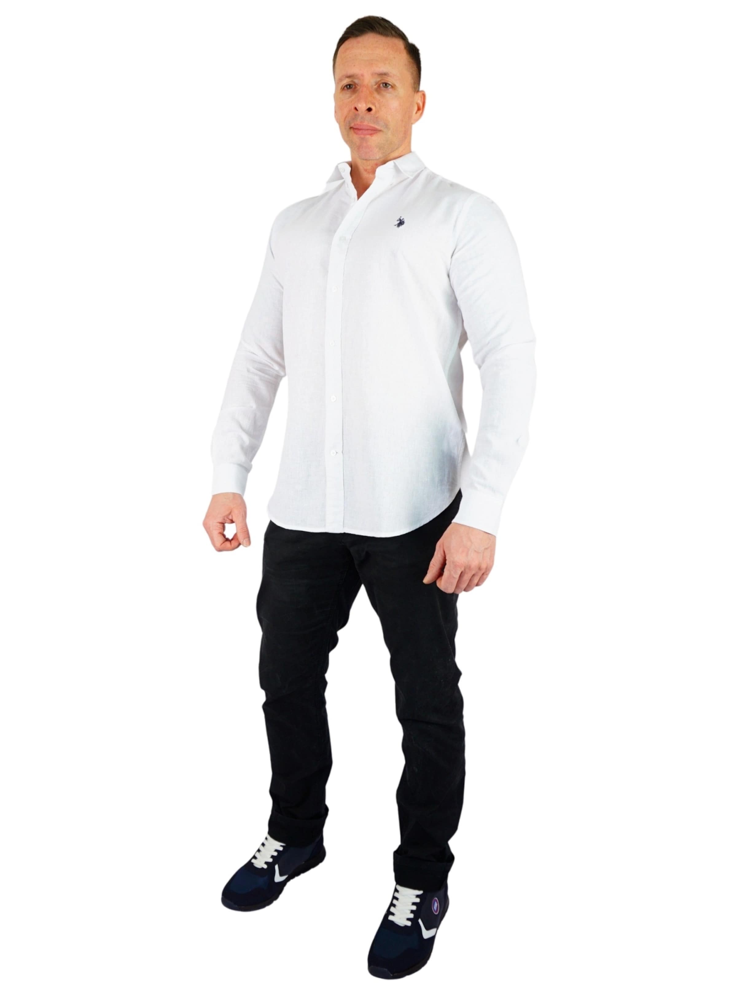 U.S. POLO ASSN. Regular Fit Skjorte i hvid