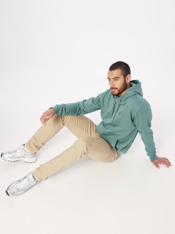 Iriedaily - Sweatshirt 'Grin Cat' em verde