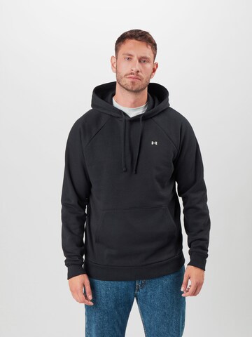 Coupe regular Sweat de sport 'Rival' UNDER ARMOUR en noir : devant