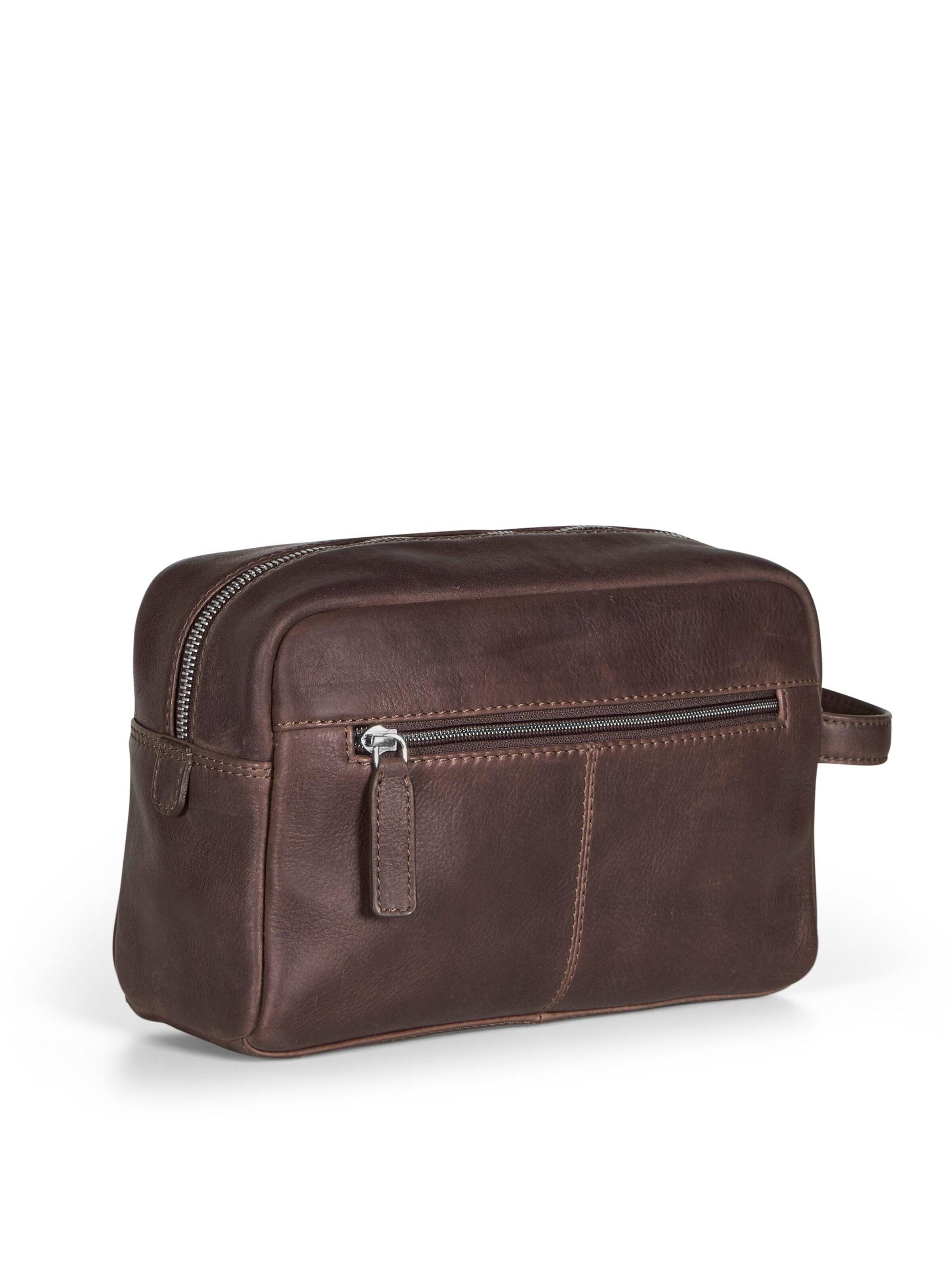 Nécessaire 'Howard Washbag Easton Dark Brown' di Howard London in marrone