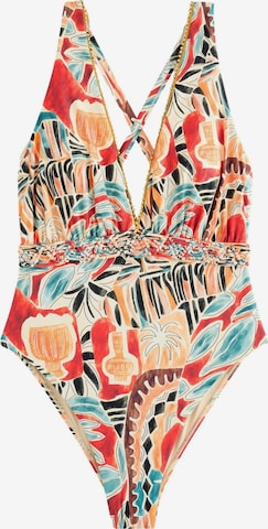 Next Bustier Uimapuku värissä ruskea: etupuoli