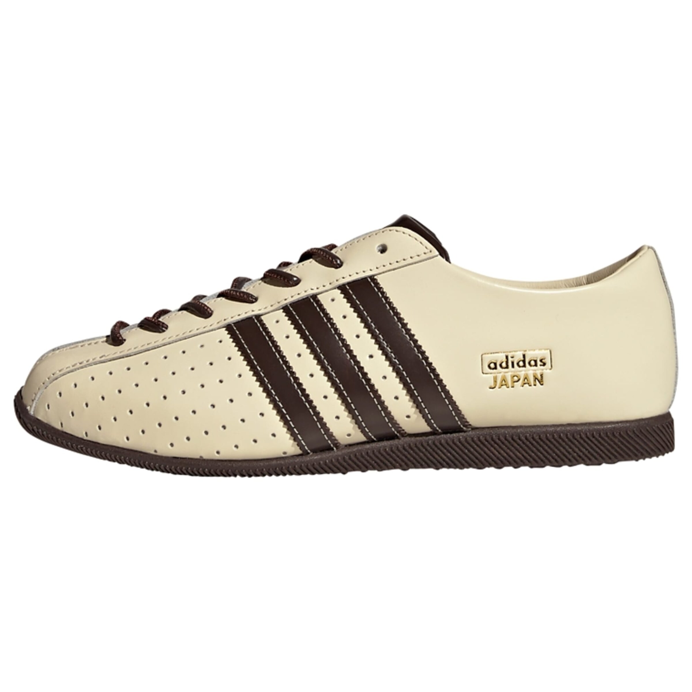 ADIDAS ORIGINALS Niske tenisice 'Japan Lux' veličine 35,5 u tamno smeđa / zlatna / vuneno bijela, Pregled proizvoda
