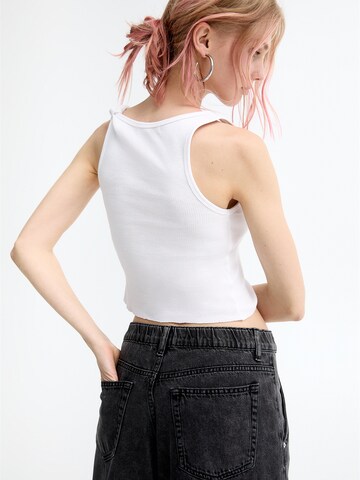 Wide Leg Jean Pull&Bear en noir