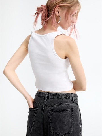 Pull&Bear Wide Leg Jeans in Schwarz