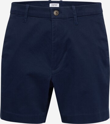 ESPRIT Slimfit Chino in Blauw: voorkant