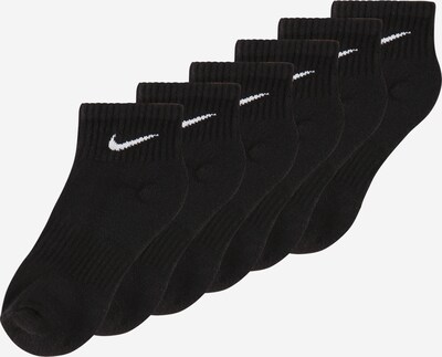 NIKE Athletic Socks in Black / White, Item view