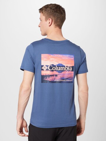 Tricou 'Rapid Ridge' de la COLUMBIA pe albastru