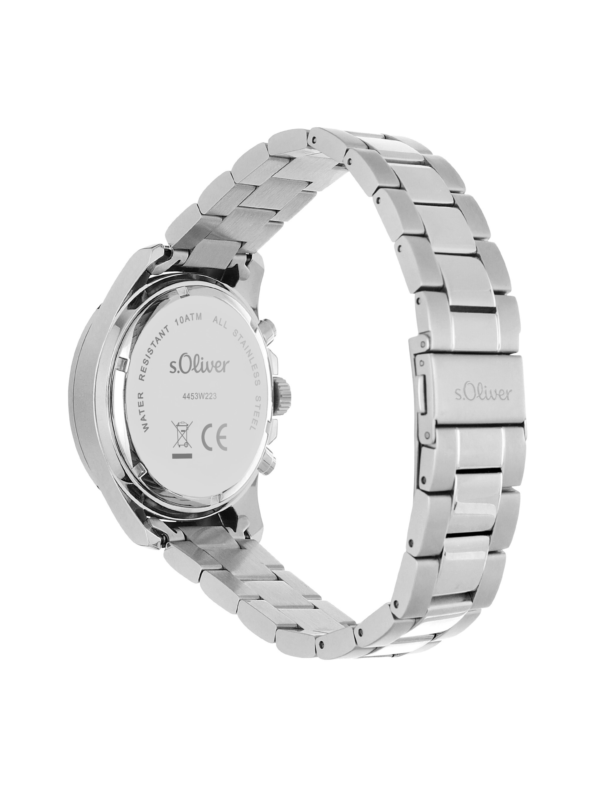 Montre à affichage analogique s.Oliver en argent