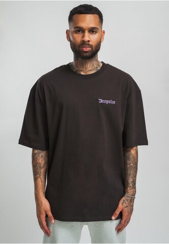 Dropsize Shirt in Schwarz: Vorderseite