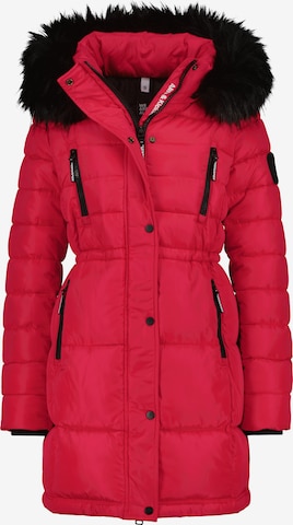 Alife and Kickin - Abrigo de invierno 'NicolaAK' en rojo: frente