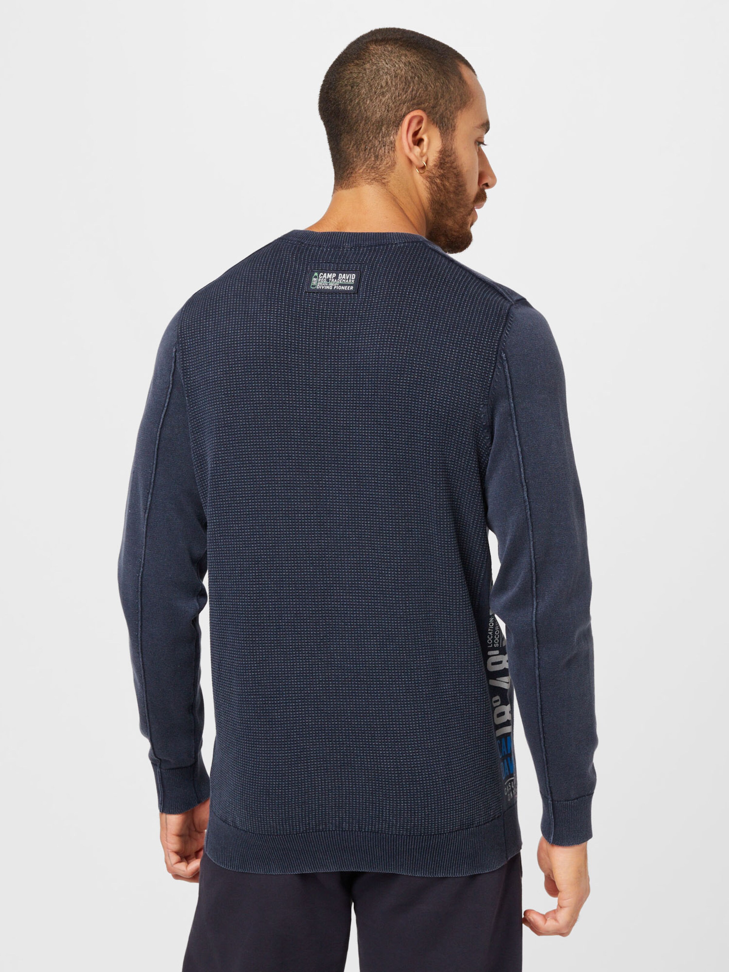 CAMP DAVID Pullover in Navy | ABOUT YOU