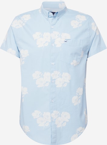 HOLLISTER Slim fit Button Up Shirt in Blue: front