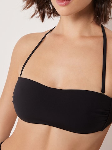 CALZEDONIA Bandeau Bikini Top 'Premium Fit' in Black