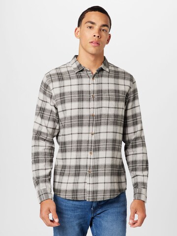 Cotton On Regular Fit Hemd 'CAMDEN' in Grau: Vorderseite