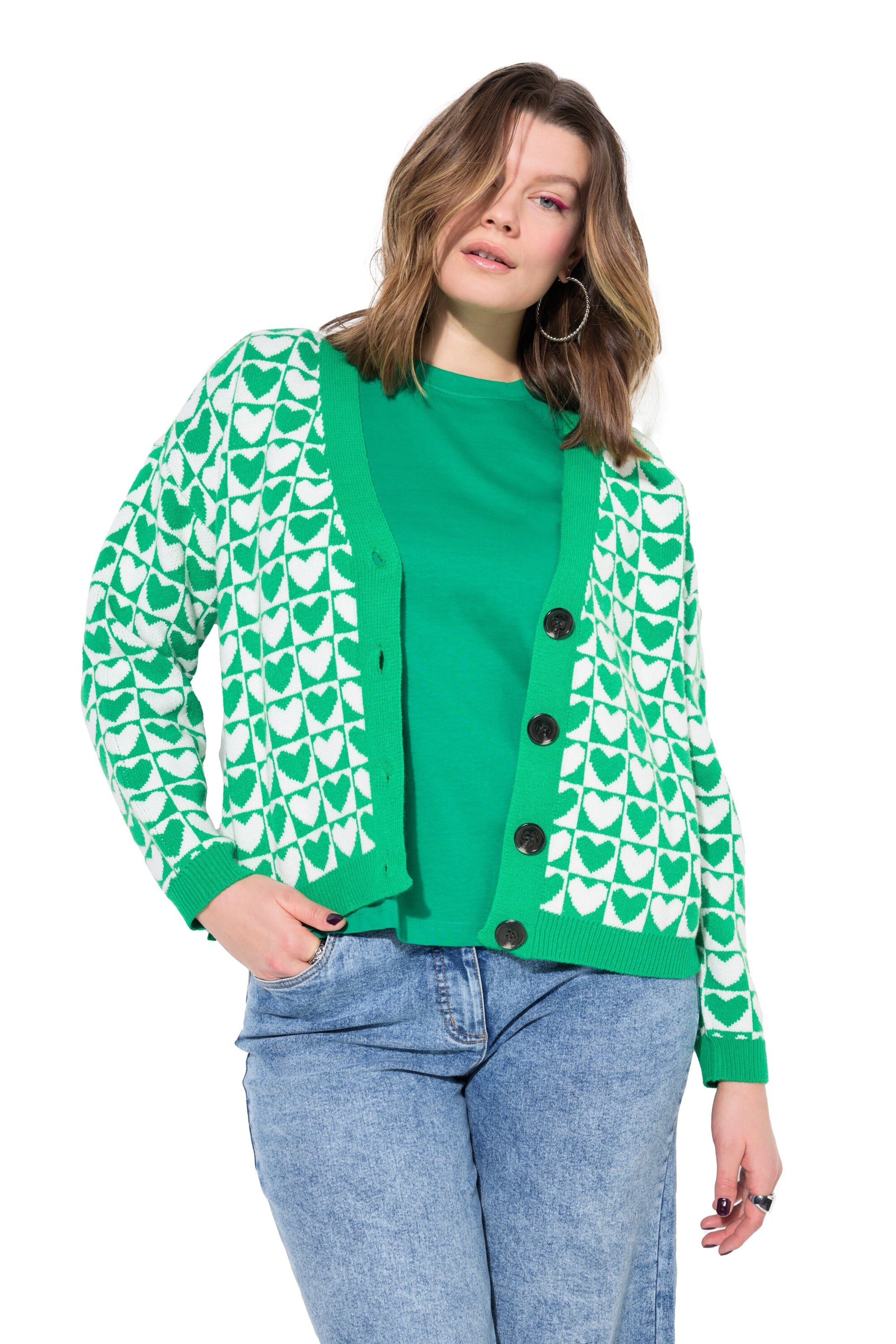 Cardigan Studio Untold en vert : devant