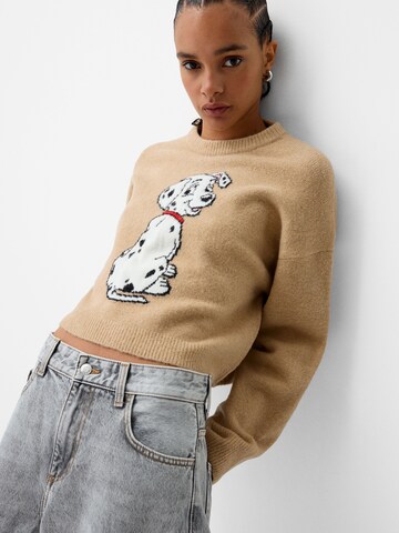Pull-over Bershka en beige