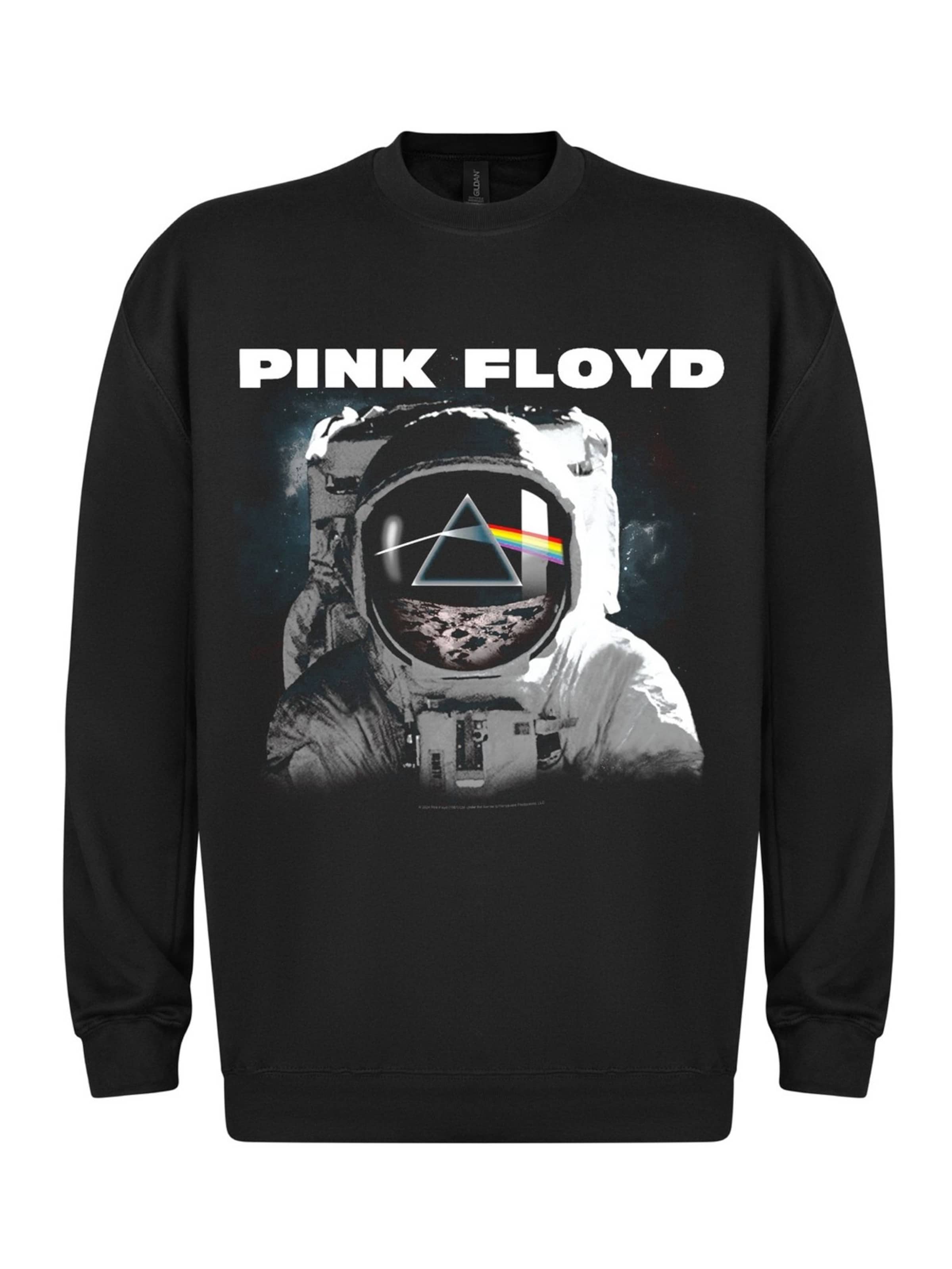 Pink Floyd Sweatshirt 'Pink Floyd Pink Floyd The Dark Side of the Moon Astronaut' in Black: front