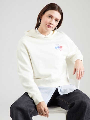 Karl Lagerfeld Sweatshirt 'IKON' in Weiß: Vorderseite