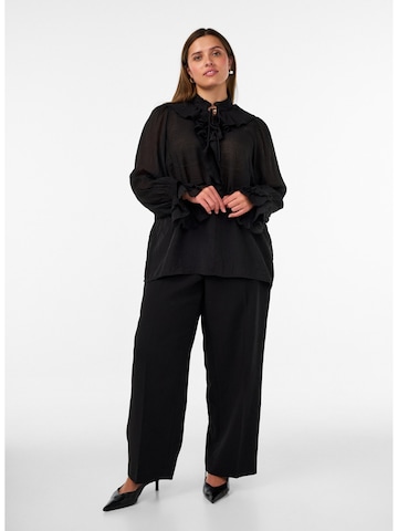 Camicia da donna 'Mifu' di Zizzi in nero