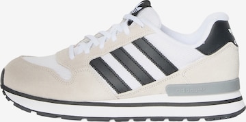 Baskets basses 'ZX 500' ADIDAS ORIGINALS en blanc : devant