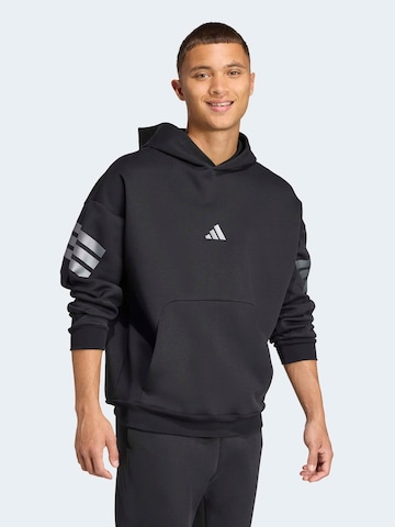 ADIDAS SPORTSWEAR Αθλητική μπλούζα φούτερ σε μαύρο: μπροστά