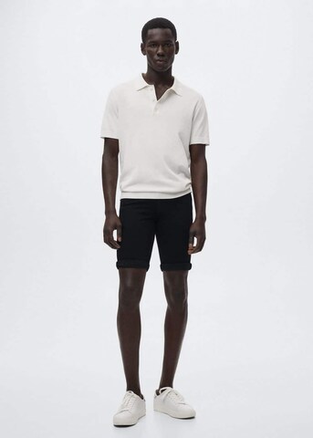 MANGO MAN Slimfit Shorts in Schwarz