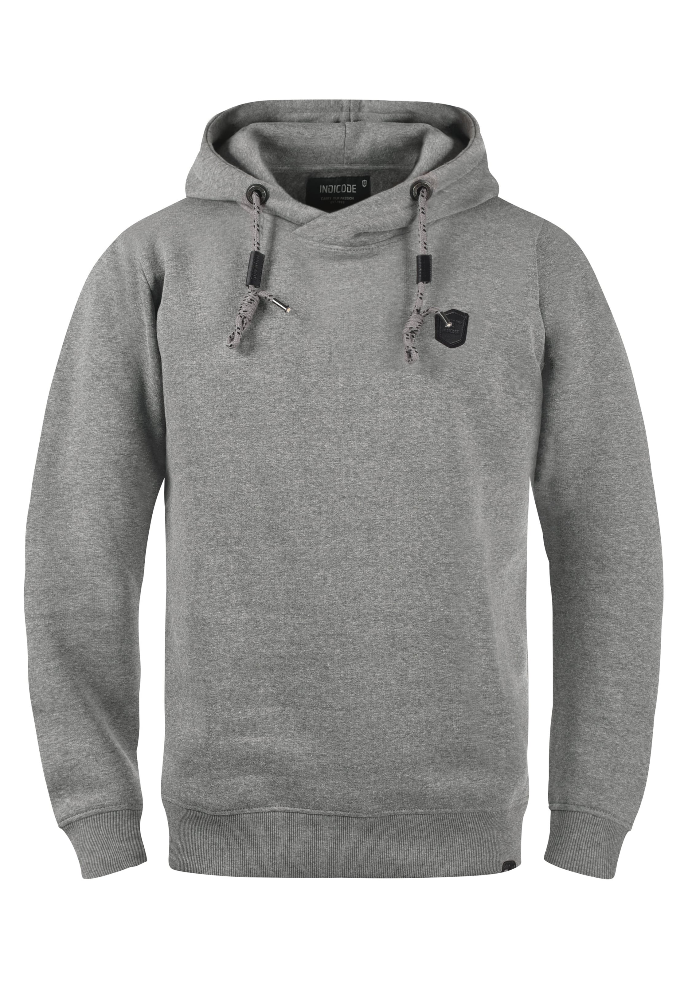 INDICODE JEANS Sweatshirt 'Barneys' in Grau: Vorderseite