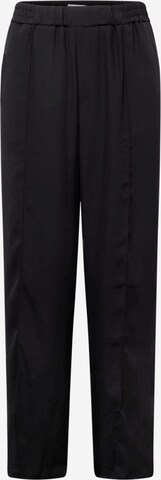 Han Kjøbenhavn Wide leg Pleated Pants in Black: front