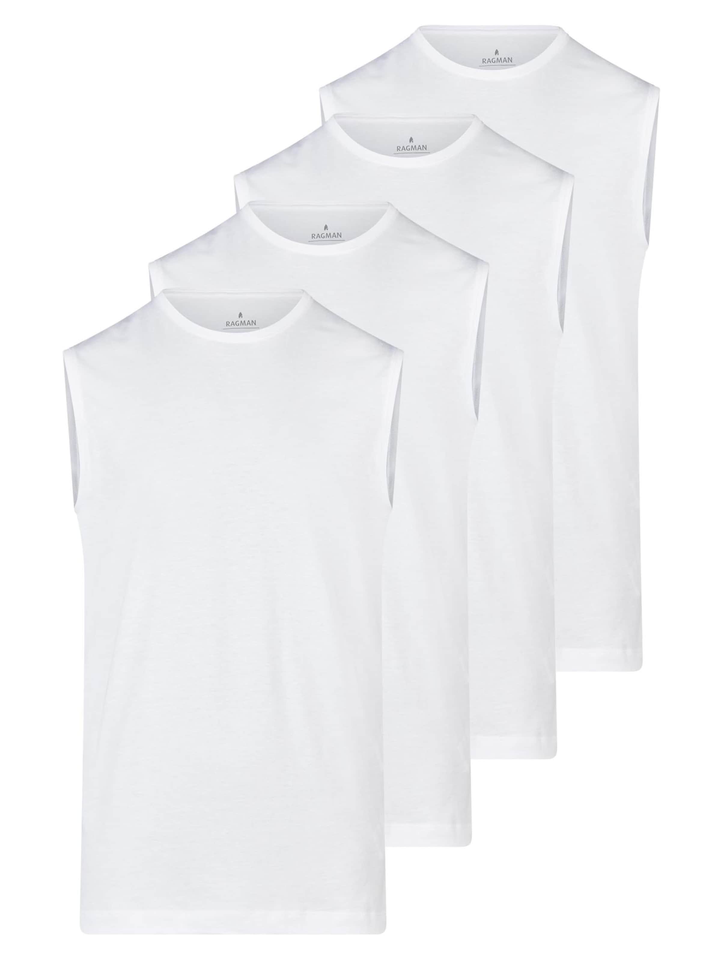 Ragman Undershirt 'Basic' in White: front