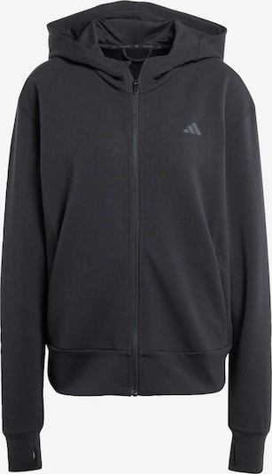 ADIDAS PERFORMANCE Sportsweatjacke 'Designed 4' in dunkelgrau / schwarz, Produktansicht