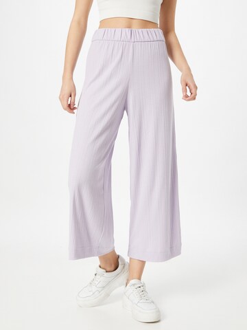 Monki Wide Leg Hose in Lila: Vorderseite