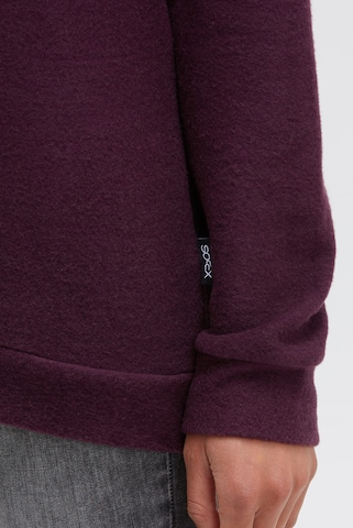 Soccx Hoodie aus Flauschstrick in Rot