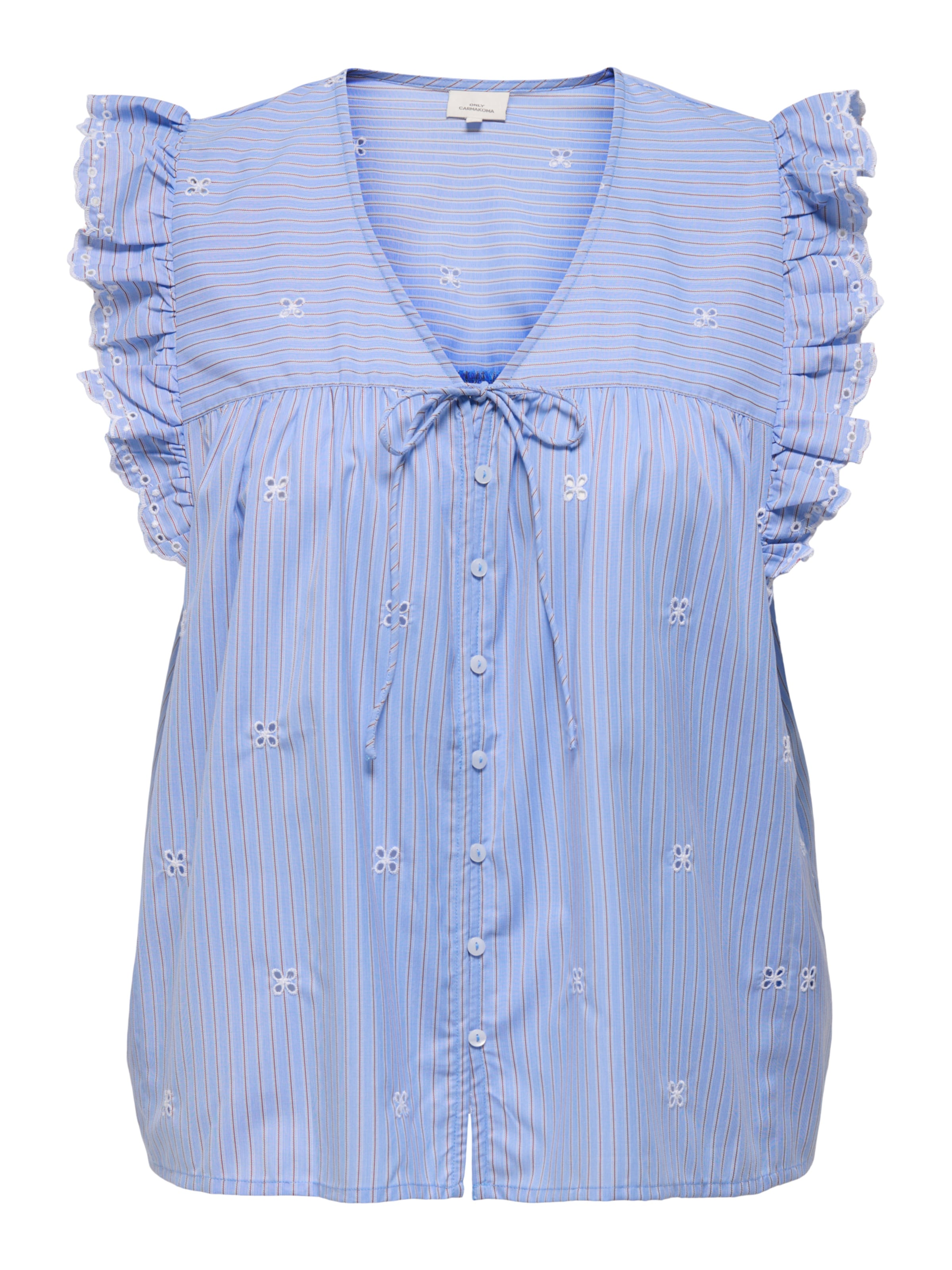 ONLY Carmakoma Blúz 'CARTessa' - kék: elől