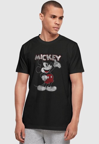 ABSOLUTE CULT Shirt 'Mickey Mouse - Presents' in Zwart: voorkant
