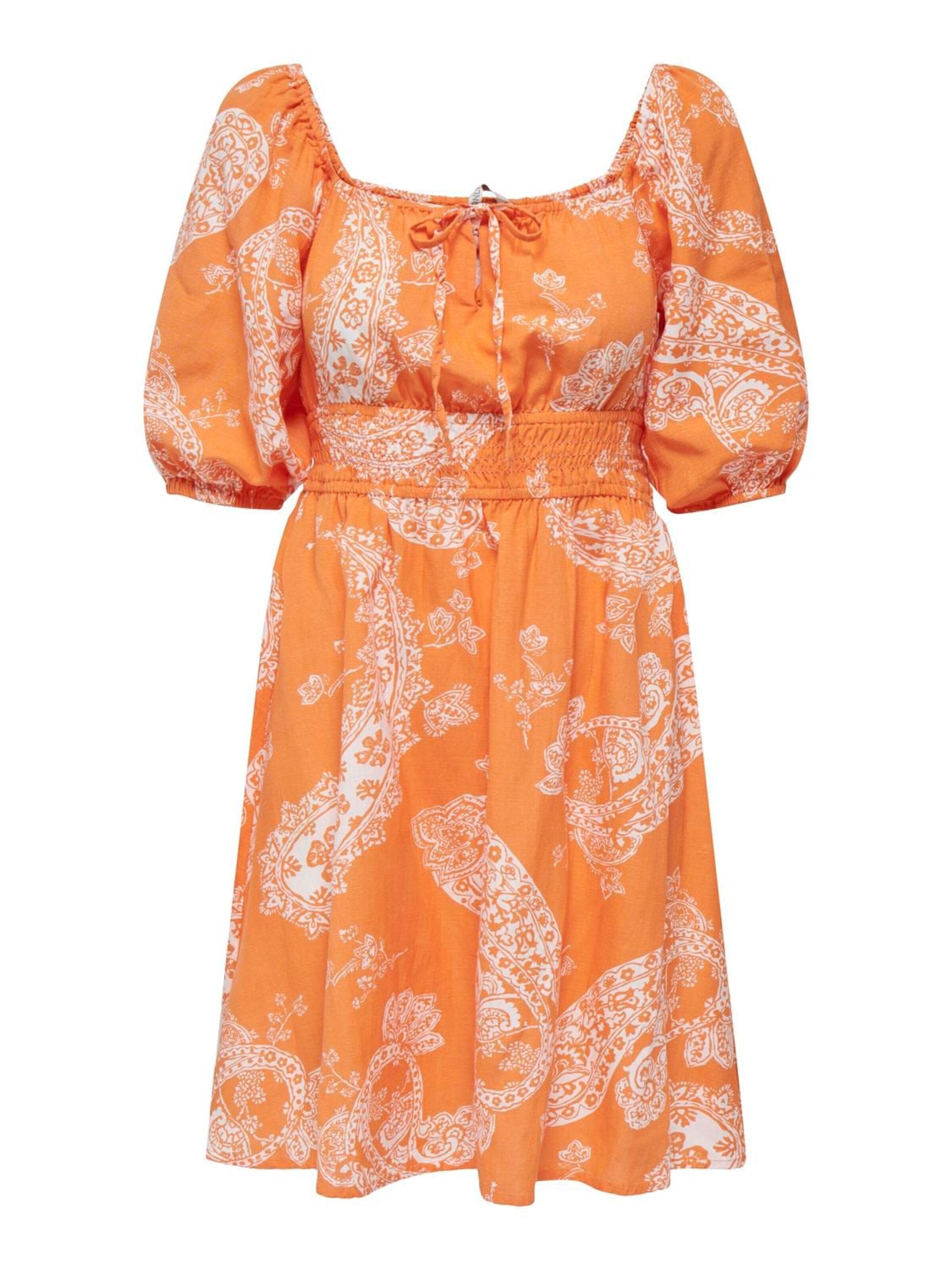 ONLY Jurk 'Bella' in Oranje: voorkant